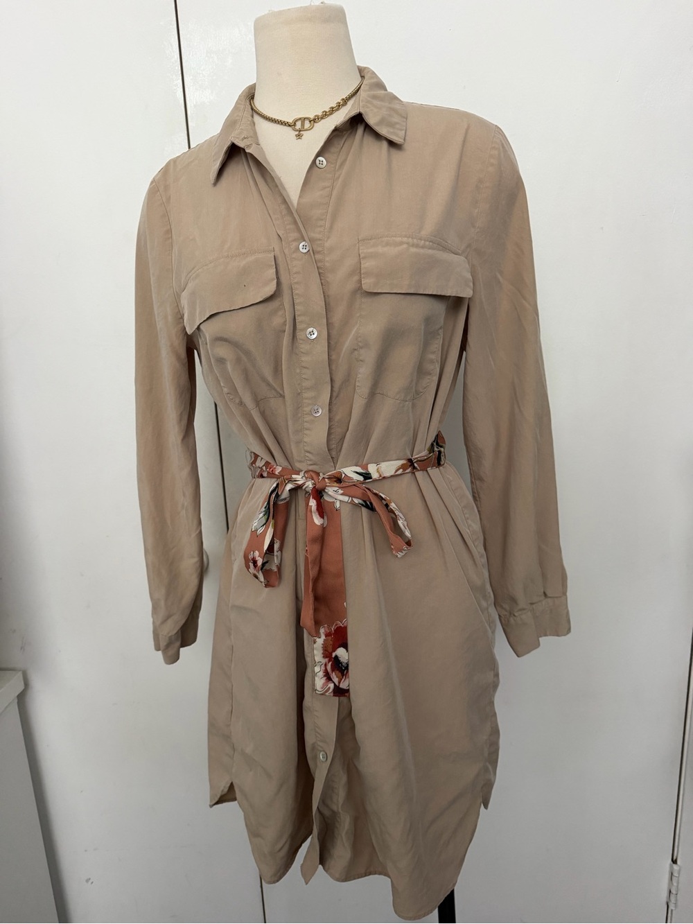 Zara Woman Beige Lightweight Dress